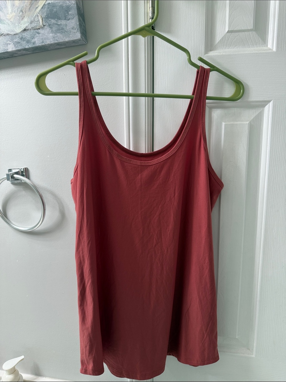 No Boundaries Scoop Neck Tank Top - Rusty Rose